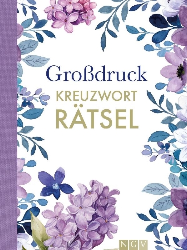 Buchcover und Innenansicht für das Buch: Großdruck-Kreuzworträtsel