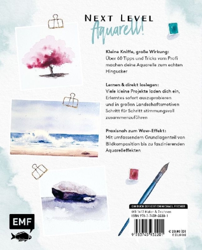 Buchcover und Innenansicht für das Buch: Watercolor Wow