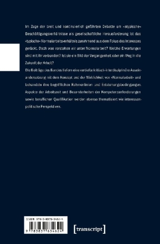 Buchcover und Innenansicht für das Buch: Normalarbeit