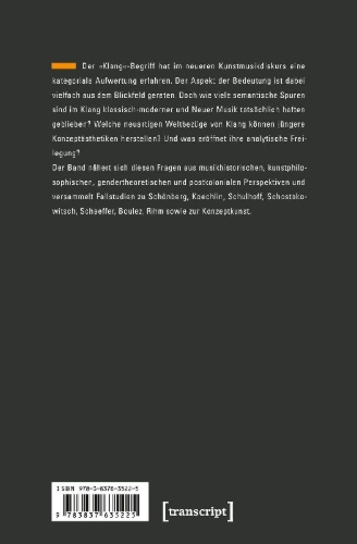Buchcover und Innenansicht für das Buch: Klang und Semantik in der Musik des 20. und 21. Jahrhunderts