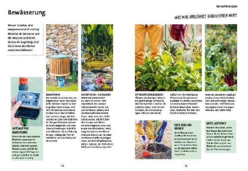 Buchcover und Innenansicht für das Buch: In den Garten, fertig, los!