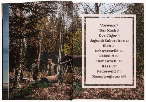 Buchcover und Innenansicht für das Buch: Wildküche