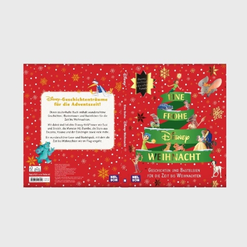 Buchcover und Innenansicht für das Buch: Disney Vorlesebuch: Eine frohe Disney Weihnacht