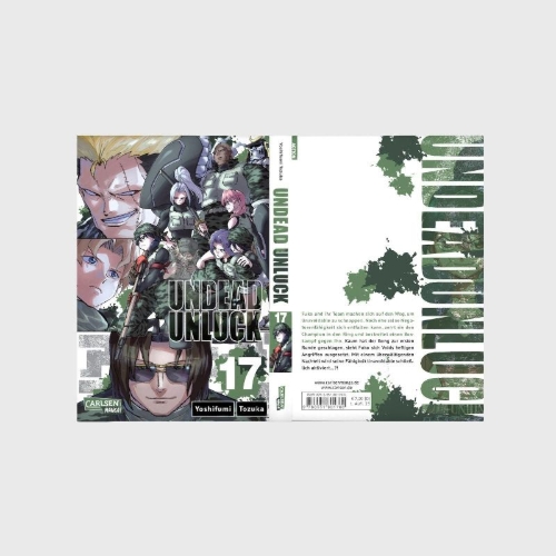 Buchcover und Innenansicht für das Buch: Undead Unluck