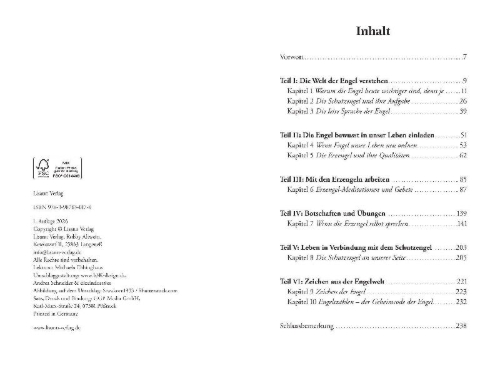 Buchcover und Innenansicht für das Buch: Die Einladung der Engel