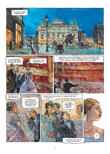 Buchcover und Innenansicht für das Buch: Hiver a l'opera