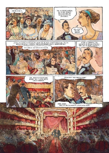 Buchcover und Innenansicht für das Buch: Hiver a l'opera