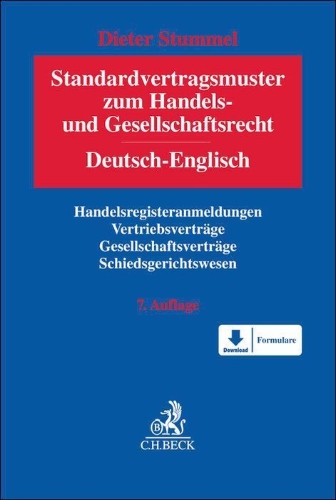 Buchcover und Innenansicht für das Buch: Standardvertragsmuster zum Handels- und Gesellschaftsrecht