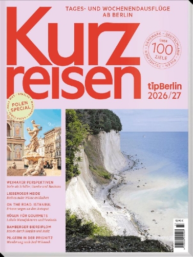 Buchcover und Innenansicht für das Buch: Kurzreisen 2026/27
