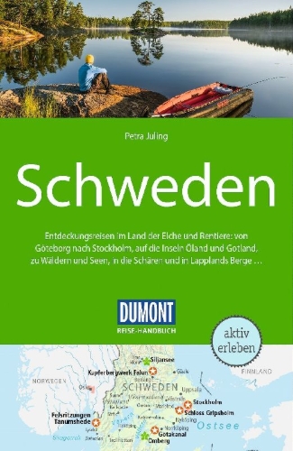 Buchcover und Innenansicht für das Buch: DUMONT Reise-Handbuch Reiseführer Schweden