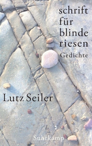 Buchcover und Innenansicht für das Buch: schrift für blinde riesen