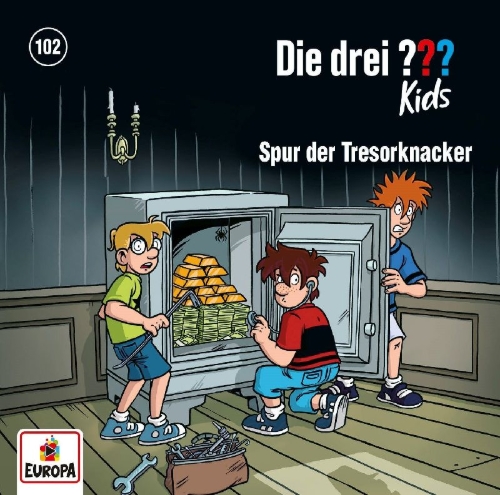 Buchcover und Innenansicht für das Buch: Die drei ??? Kids 102:  Spur der Tresorknacker
