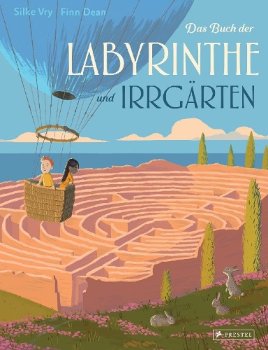 Buchcover und Innenansicht für das Buch: Das Buch der Labyrinthe und Irrgärten
