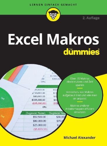 Buchcover und Innenansicht für das Buch: Excel Makros für Dummies