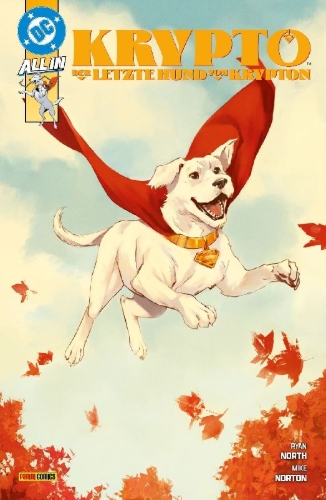 Buchcover und Innenansicht für das Buch: Krypto: The Last Dog of Krypton #1-#5