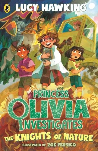 Buchcover und Innenansicht für das Buch: Princess Olivia Investigates: The Knights of Nature