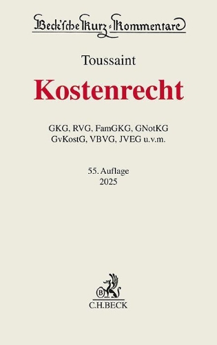 Buchcover und Innenansicht für das Buch: Kostenrecht