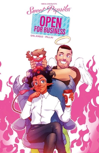 Buchcover und Innenansicht für das Buch: Mirka Andolfo's Sweet Paprika: Open for Business