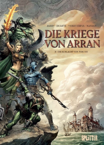 Buchcover und Innenansicht für das Buch: Guerres d'Arran 3