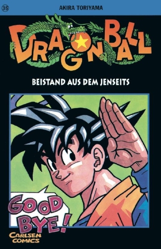 Buchcover und Innenansicht für das Buch: Dragon Ball 35. Beistand aus dem Jenseits