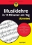 Buchcover und Innenansicht für das Buch: Musiklehre in 15 Minuten am Tag für Dummies