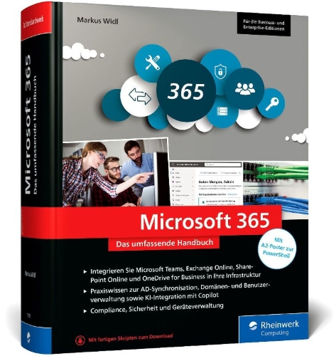 Buchcover und Innenansicht für das Buch: Microsoft 365