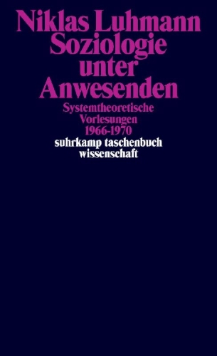 Buchcover und Innenansicht für das Buch: Soziologie unter Anwesenden