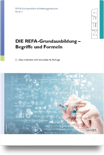 Buchcover und Innenansicht für das Buch: DIE REFA-Grundausbildung - Begriffe und Formeln