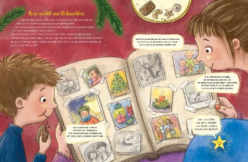 Buchcover und Innenansicht für das Buch: Mein erstes Buch vom Christkind - mit Klappen