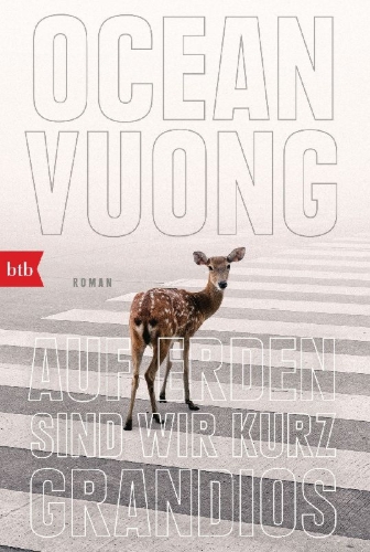 Buchcover und Innenansicht für das Buch: Auf Erden sind wir kurz grandios