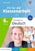 Buchcover und Innenansicht für das Buch: Fit für die Klassenarbeit - Gymnasium. Deutsch 6