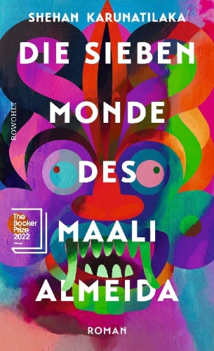 Buchcover und Innenansicht für das Buch: The Seven Moons of Maali Almeida