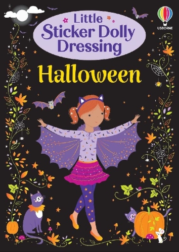 Buchcover und Innenansicht für das Buch: Little Sticker Dolly Dressing Halloween