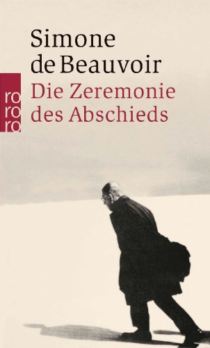 Buchcover und Innenansicht für das Buch: Die Zeremonie des Abschieds und Gespräche mit Jean-Paul Sartre