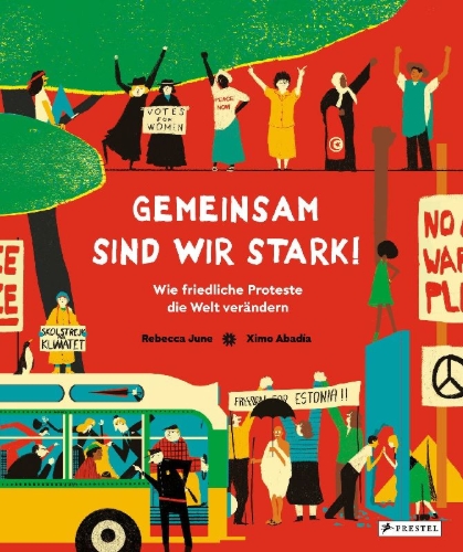Buchcover und Innenansicht für das Buch: People Power. Protestas que han cambiado el mundo