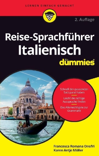 Buchcover und Innenansicht für das Buch: Reise-Sprachführer Italienisch für Dummies A2