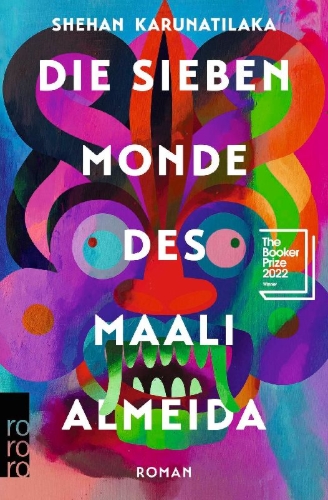 Buchcover und Innenansicht für das Buch: The Seven Moons of Maali Almeida
