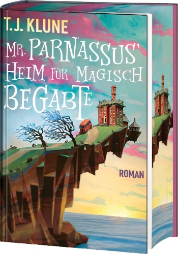 Buchcover und Innenansicht für das Buch: Mr. Parnassus' Heim für magisch Begabte