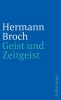 Buchcover und Innenansicht für das Buch: Geist und Zeitgeist