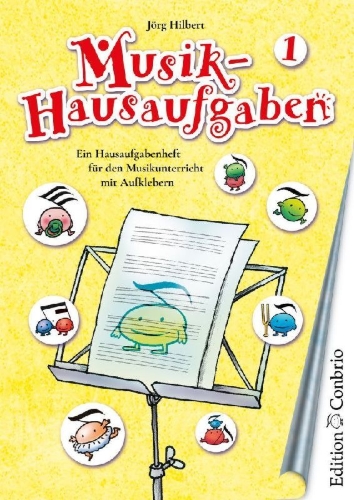 Buchcover und Innenansicht für das Buch: Musik-Hausaufgaben