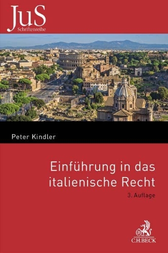 Buchcover und Innenansicht für das Buch: Einführung in das italienische Recht