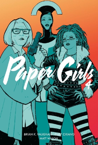 Buchcover und Innenansicht für das Buch: Paper Girls 4