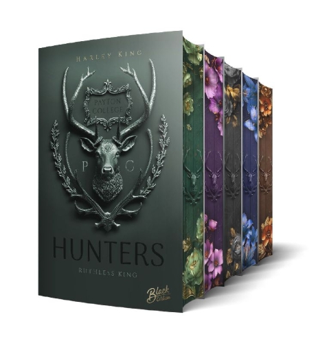 Buchcover und Innenansicht für das Buch: Hunters: Monster King | Aufwendig gestaltete Ausgabe mit Farbschnitt