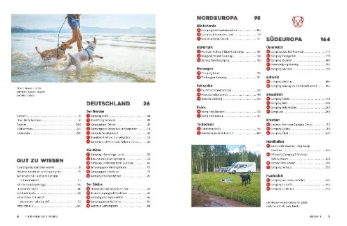 Buchcover und Innenansicht für das Buch: Yes we camp! Camping mit Hund