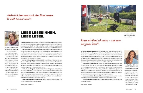 Buchcover und Innenansicht für das Buch: Yes we camp! Camping mit Hund
