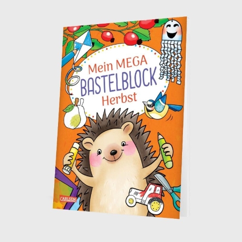 Buchcover und Innenansicht für das Buch: Mein MEGA Bastelblock: Herbst