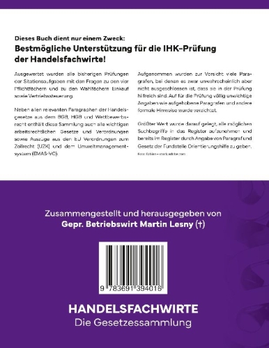 Buchcover und Innenansicht für das Buch: Handelsfachwirte