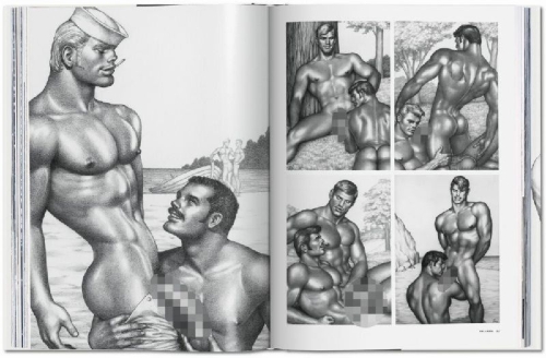 Buchcover und Innenansicht für das Buch: Tom of Finland XXL