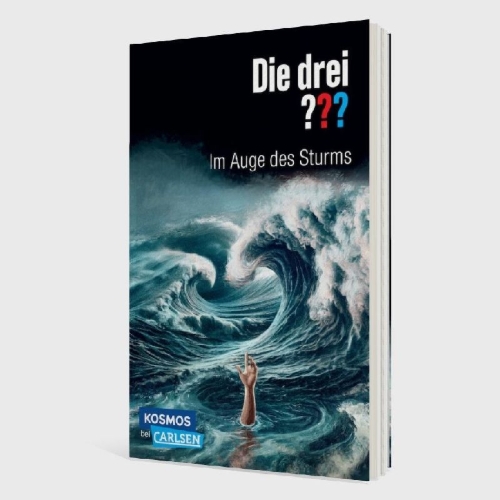 Buchcover und Innenansicht für das Buch: Die drei ???: Im Auge des Sturms