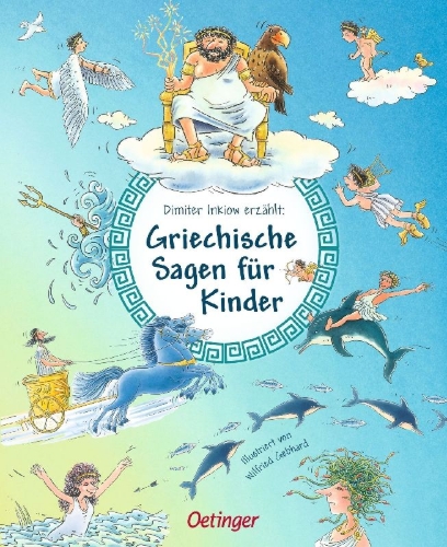 Buchcover und Innenansicht für das Buch: Griechische Sagen für Kinder